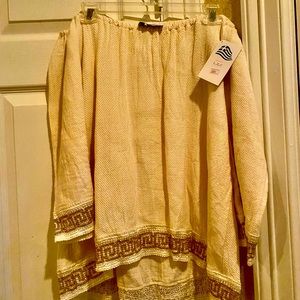 Authentic Greek HandKnit Off the Shoulder Shirt